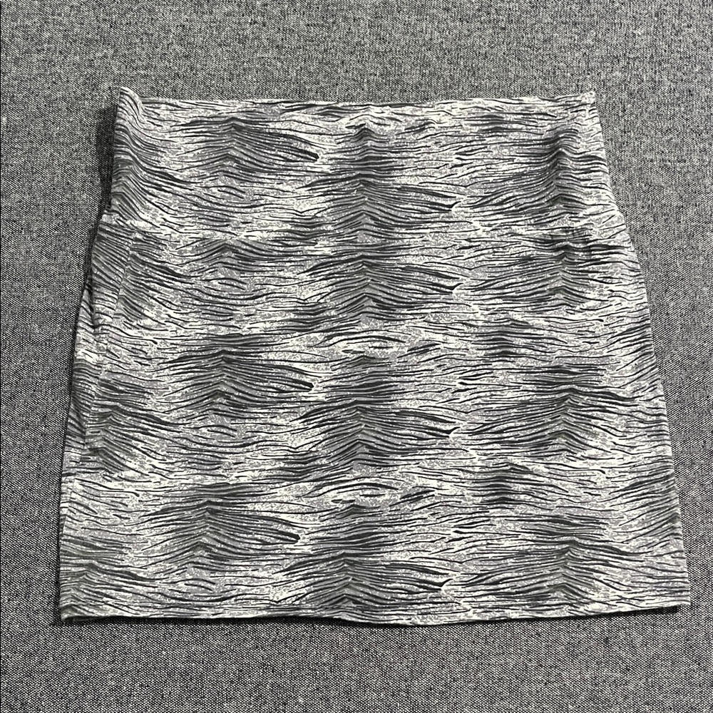 Urban Behavior Black and White Patterned Mini Skirt